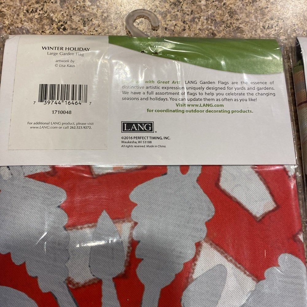 3 NIP Lang Christmas Holiday Garden Flags Premium 28” x 40” Noel Merry & Bright - Picture 7 of 11